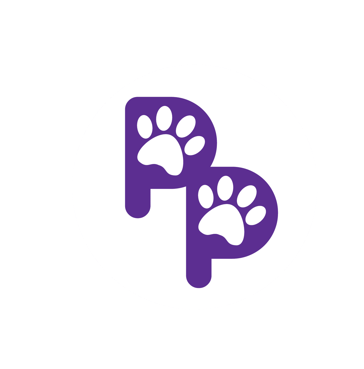 playful paws dog walking hoboken logo